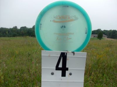 Sunny Valley Campground, Main course, Hole 4 Hole sign