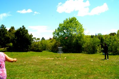 Riverview Park, Main course & extended course, Hole 6 Short approach