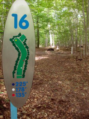 Dreamaker, Main course, Hole 16 Hole sign