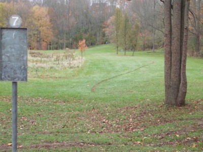 V.A. Barrie Park, Main course, Hole 7 Hole sign