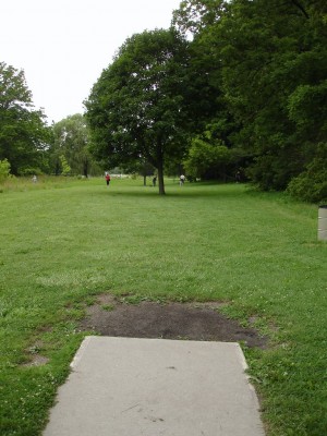 V.A. Barrie Park, Main course, Hole 15 Tee pad