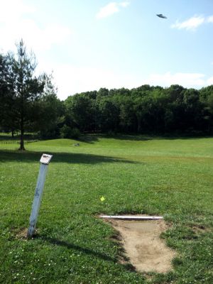 Randolph Park, Main course, Hole 16 Tee pad