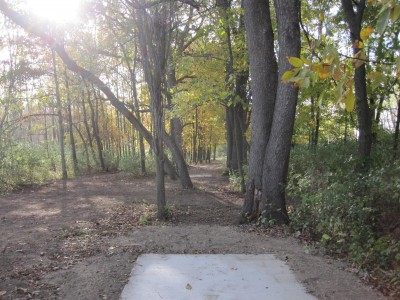 Independence Lake County Park, Red Hawk, Hole 13 Long tee pad