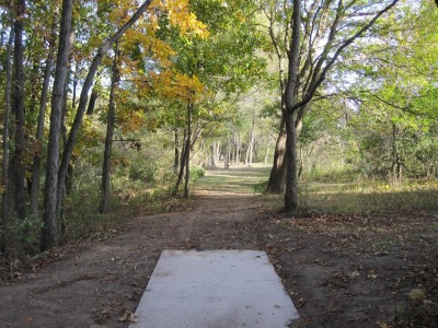 Independence Lake County Park, Red Hawk, Hole 2 Middle tee pad