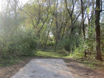 Independence Lake County Park, Red Hawk, Hole 14 Long tee pad