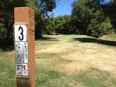 Porter Park, Main course, Hole 3 Tee pad