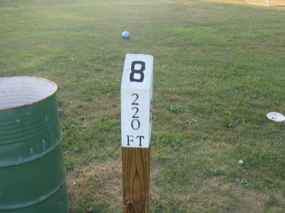 Brys Park, Main course, Hole 8 Hole sign