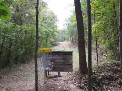 Little Creek Park, Main course, Hole 2 Reverse (back up the fairway)