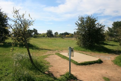 Woodward Legacy DGC, Main course, Hole 14 Short tee pad