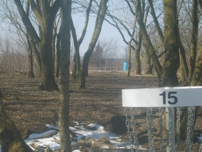 Lemon Lake County Park, White, Hole 15 Reverse (back up the fairway)