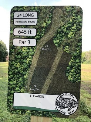 BlueGill, Main course, Hole 24 Hole sign