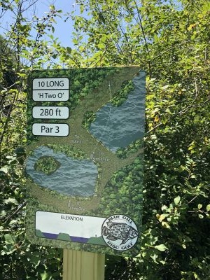 BlueGill, Main course, Hole 10 Hole sign