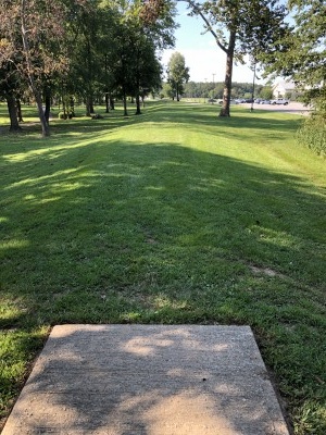 War Memorial Park, Main course, Hole 18 Long tee pad