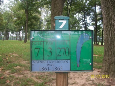 War Memorial Park, Main course, Hole 7 Reverse (back up the fairway)