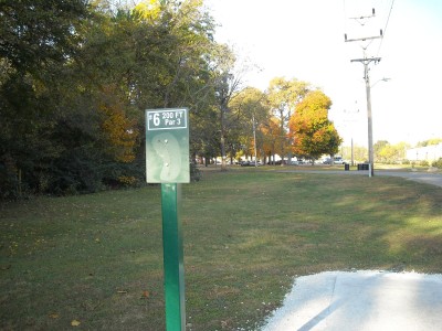 Wabash City Park, Main course, Hole 6 Tee pad