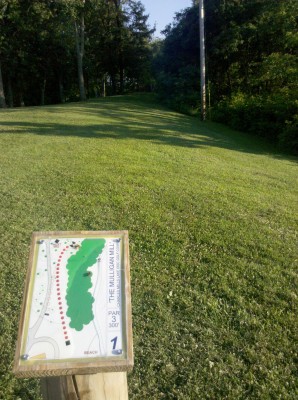 Charles Mill Lake, Main course, Hole 1 Long tee pad