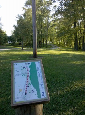 Charles Mill Lake, Main course, Hole 2 Long tee pad