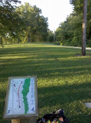 Charles Mill Lake, Main course, Hole 4 Long tee pad