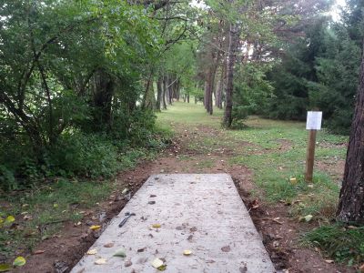 Wingfoot Lake State Park, Main course, Hole 2 Long tee pad