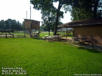 Fireman's Park, Main course, Hole 6 Short tee pad