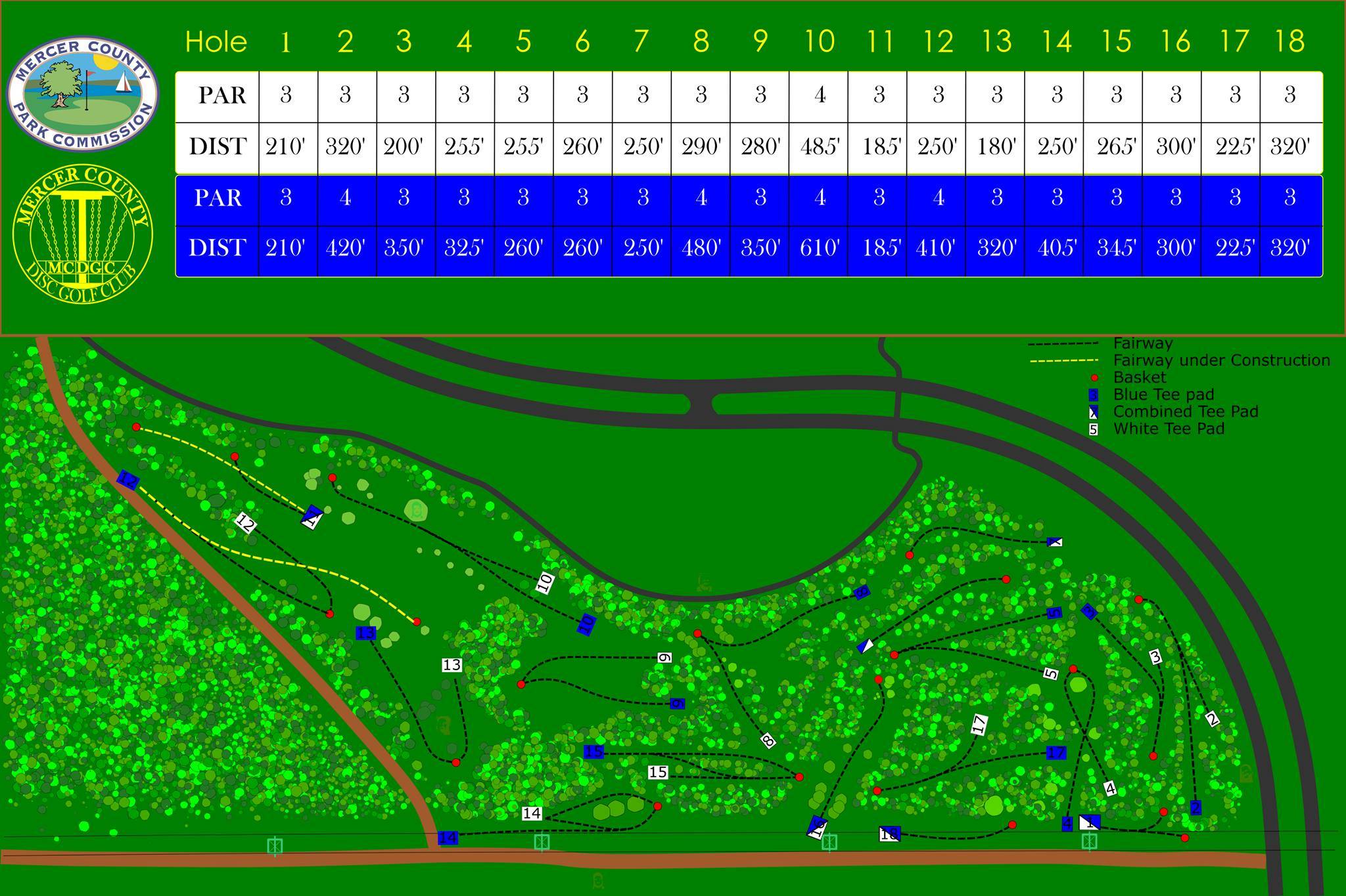 Hole 1 • Mercer County Park (Princeton Junction, NJ) Disc Golf