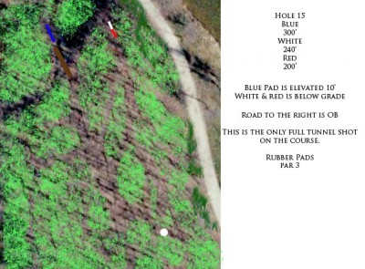 Pymatuning State Park, Main course, Hole 15 Hole sign