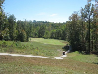 Old English Golf Course, Main course, Hole 18 Tee pad