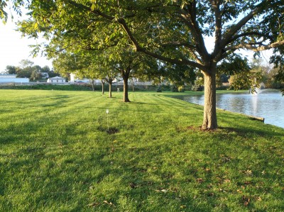 Messiah Village, Main course, Hole 2 Tee pad