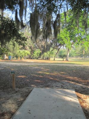 Under The Oaks, Main course, Hole 7 Tee pad