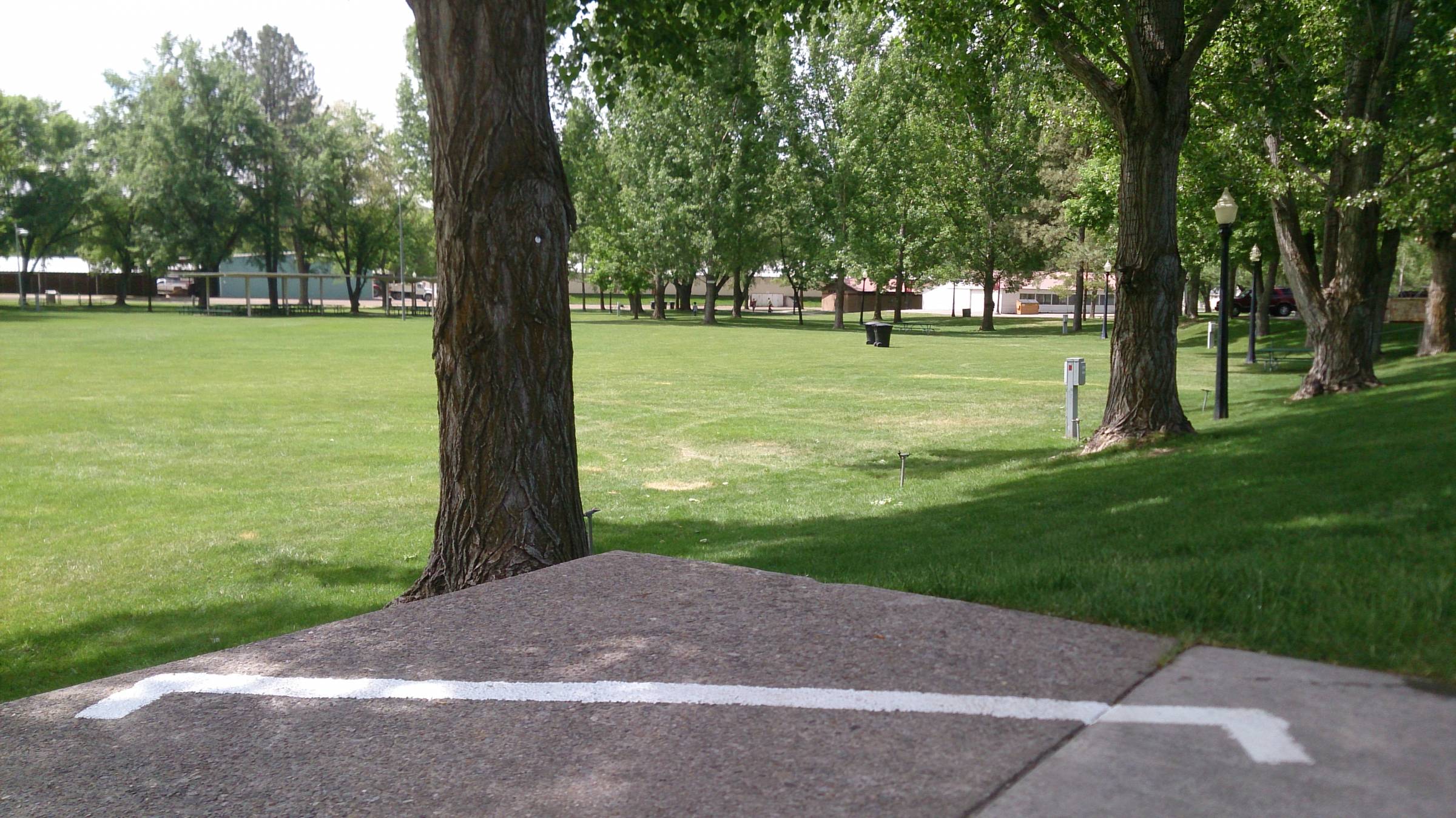 Hole 1 • Cache County Fairgrounds (Logan, UT) Disc Golf Courses