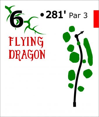 Flying Dragon, Main course, Hole 6 Hole sign