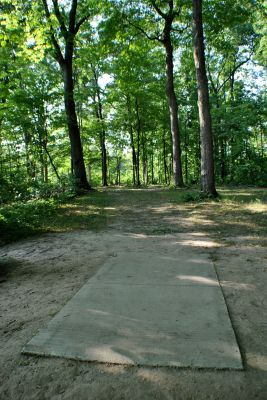 Vicksburg Recreation Area, Main course, Hole 4 Long tee pad