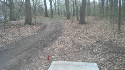 Vicksburg Recreation Area, Main course, Hole 4 Long tee pad