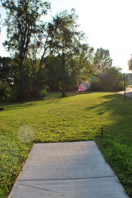 Vicksburg Recreation Area, Main course, Hole 18 Long tee pad