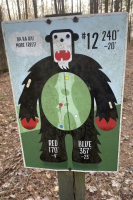 Mayo Park, Sasquatch DGC, Hole 12 Hole sign