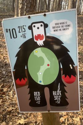 Mayo Park, Sasquatch DGC, Hole 10 Hole sign