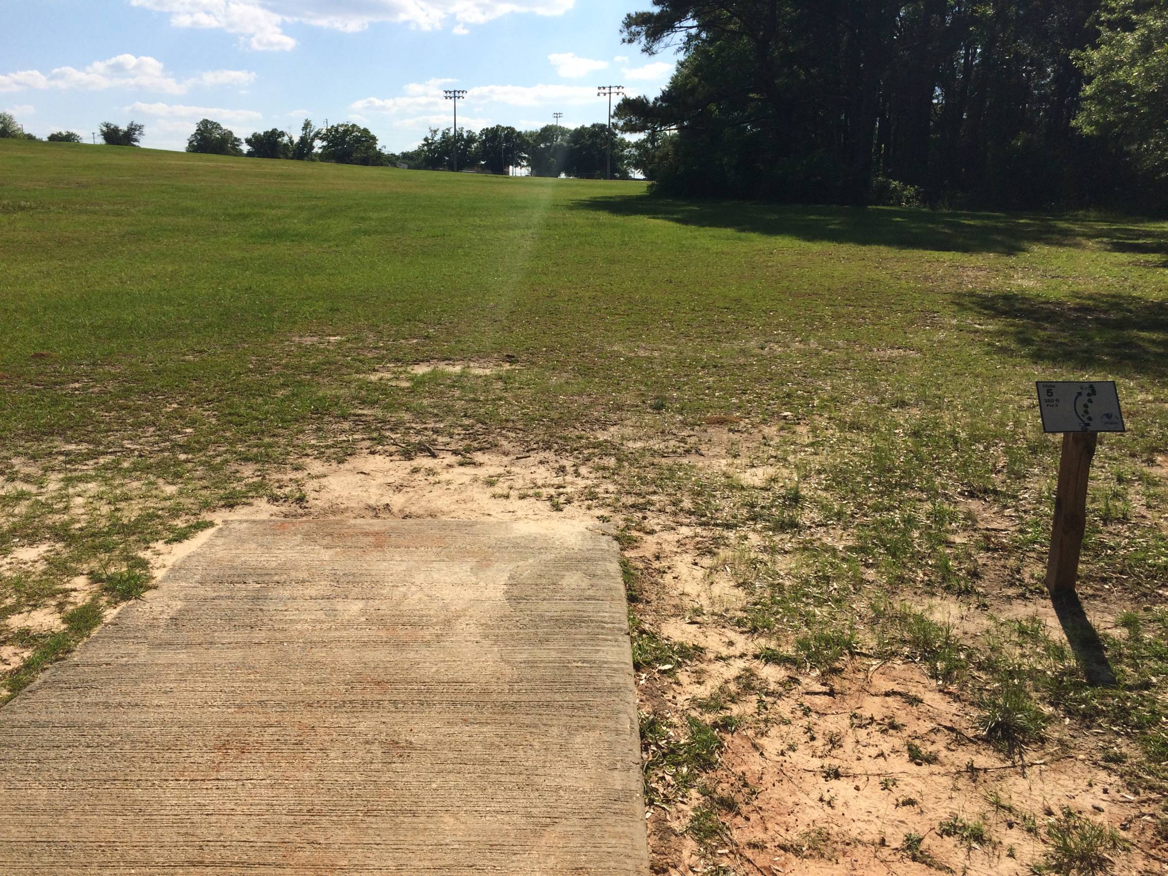 Hole 5 • Fort Rucker DGC (Fort Rucker, AL) Disc Golf Courses Disc