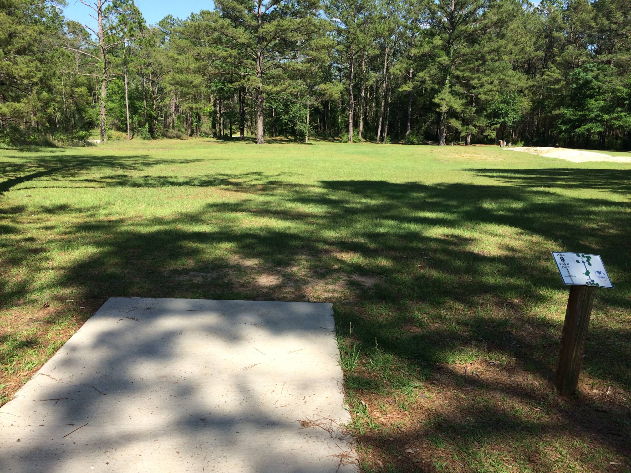 Hole 9 • Fort Rucker DGC (Fort Rucker, AL) Disc Golf Courses Disc