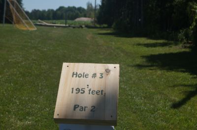 Kintail, Main course, Hole 3 Hole sign