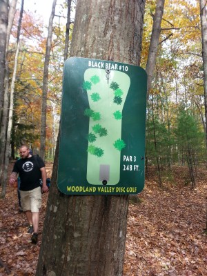 Woodland Valley, Black Bear, Hole 10 Hole sign