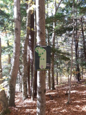 Woodland Valley, Black Bear, Hole 6 Hole sign