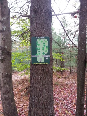 Woodland Valley, Black Bear, Hole 17 Hole sign