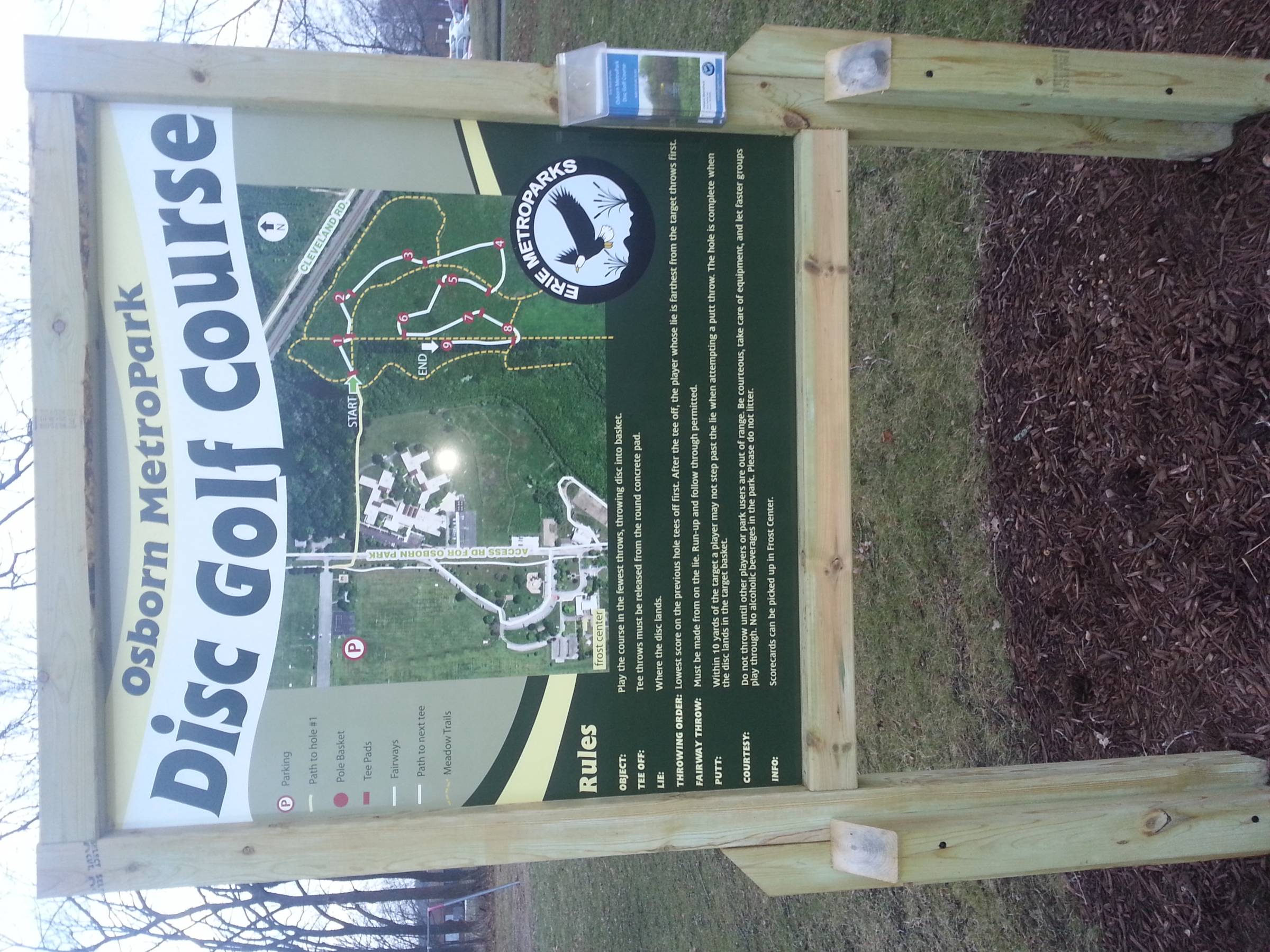 Hole 1 • Osborn Park (Sandusky, OH) Disc Golf Courses Disc Golf Scene