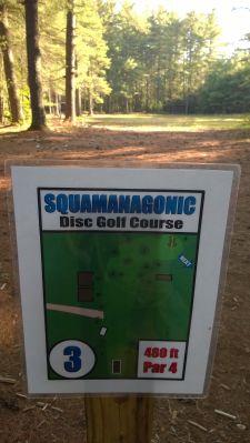 Squamanagonic Camp, Main course, Hole 3 Hole sign