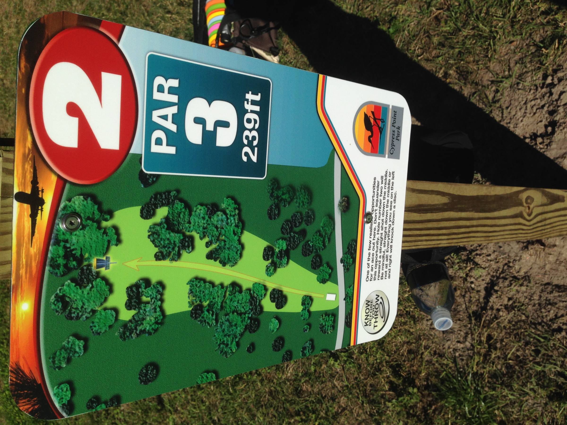 Hole 2 • Cypress Point Park (Tampa, FL) Disc Golf Courses Disc Golf