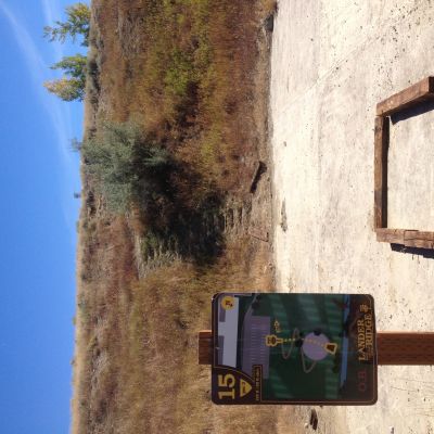 Lander Ridge DGC, Main course, Hole 15 Tee pad