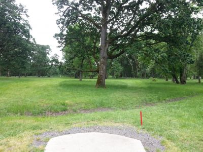 Champoeg State Park, Old Oak Grove, Hole 17 Tee pad