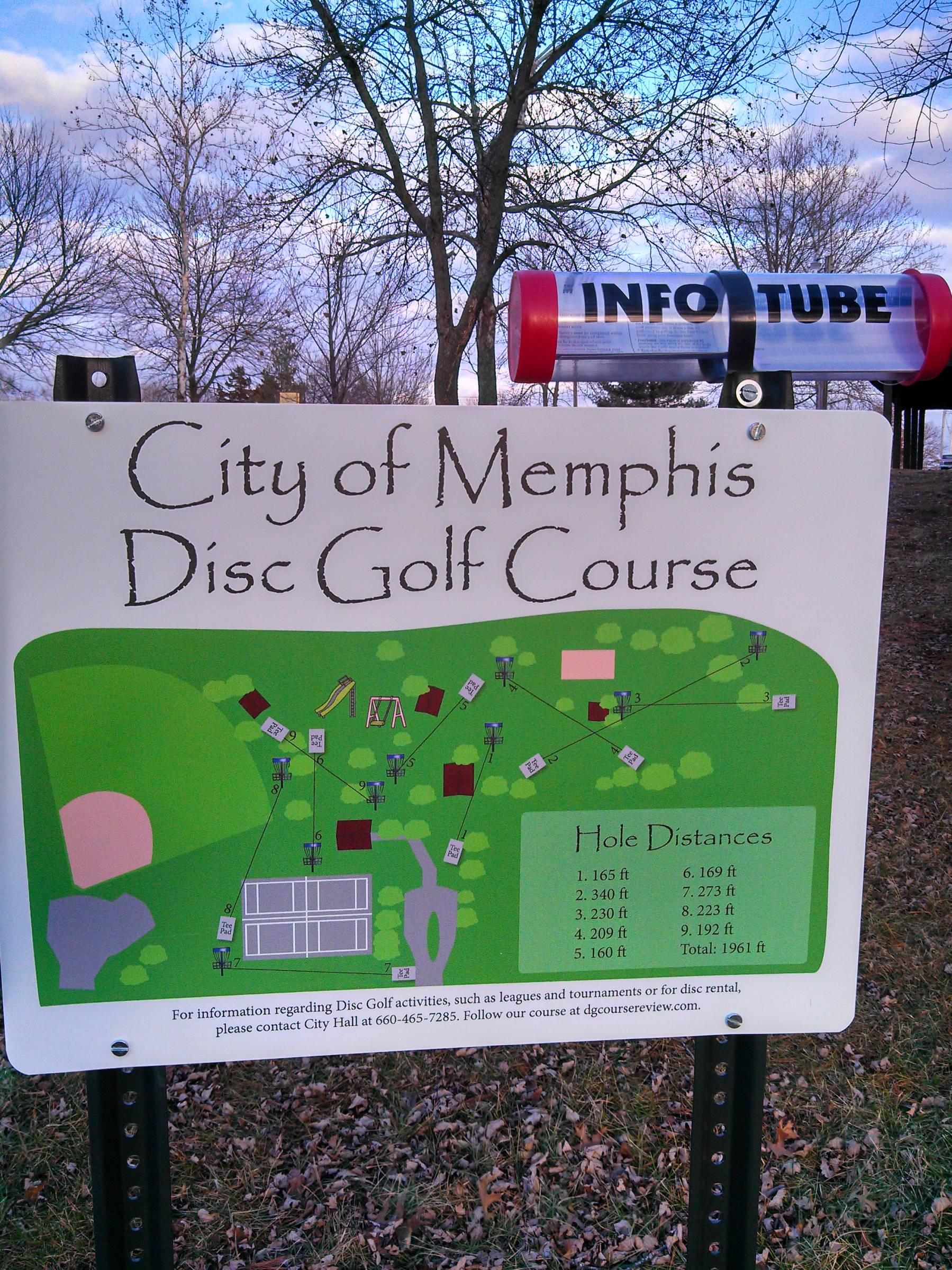 Hole 1 • Memphis DGC (Memphis, MO) Disc Golf Courses Disc Golf Scene
