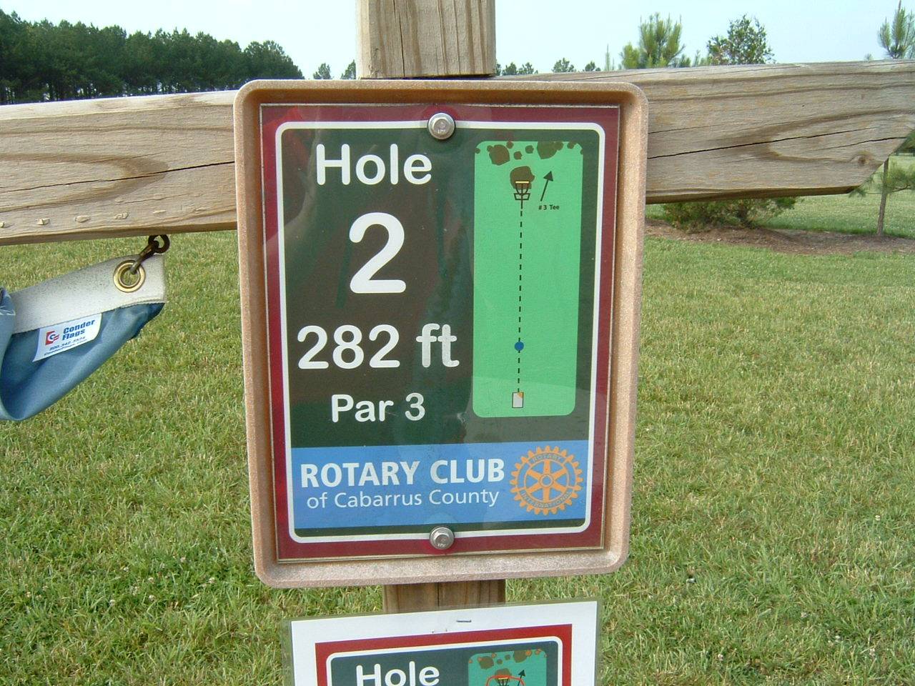 Hole 2 • Frank Liske Park (Concord, NC) Disc Golf Courses Disc Golf