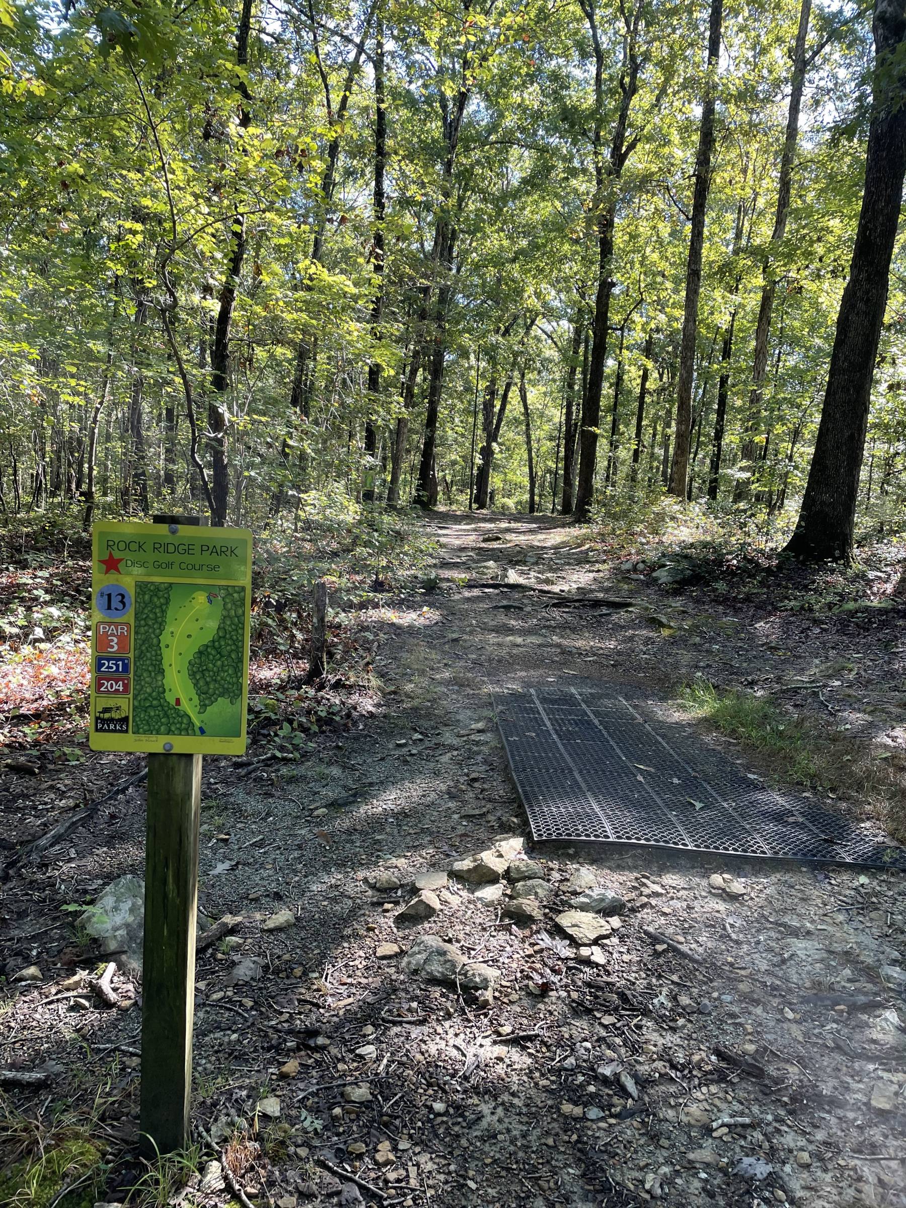 Hole 13 • Rock Ridge Park (Pittsboro, NC) Disc Golf Courses Disc Golf Scene